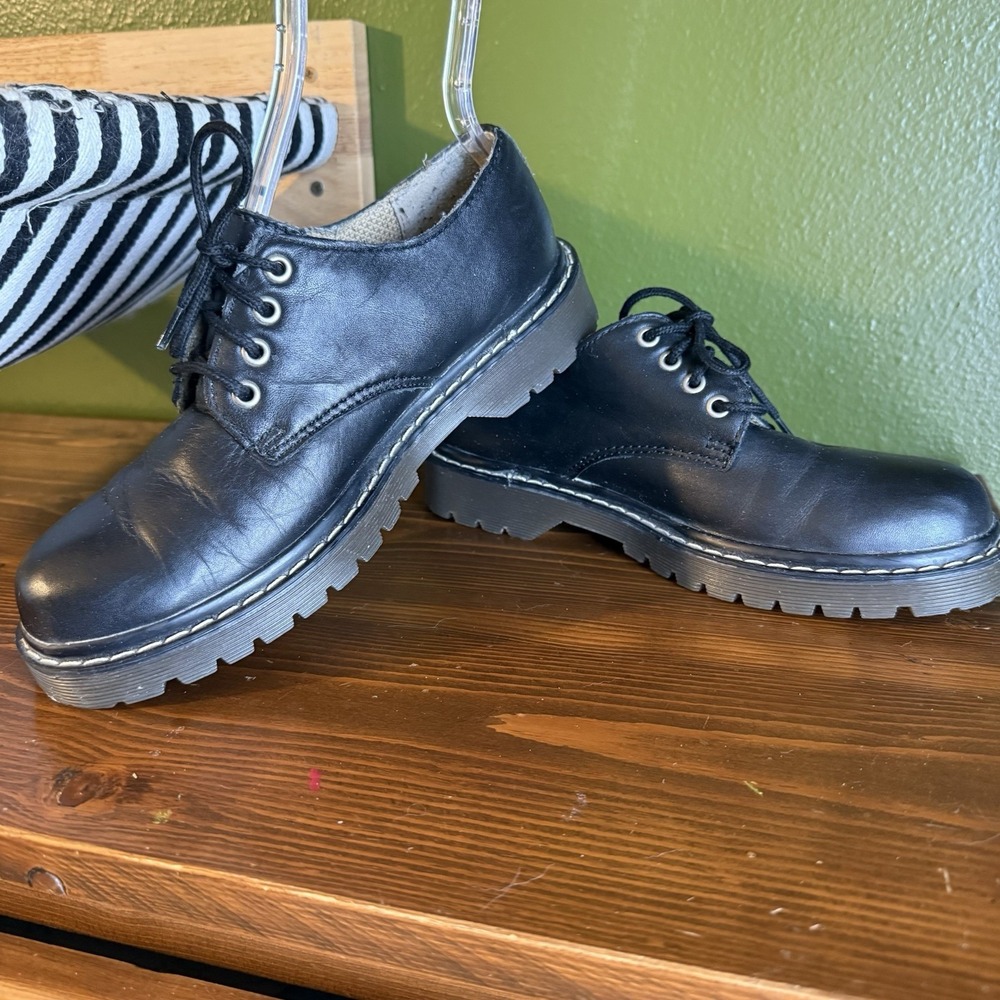 Vintage Colorado Women's Oxfords Shoes Size 7.5 Leather‎ Black - Picture 3 of 12